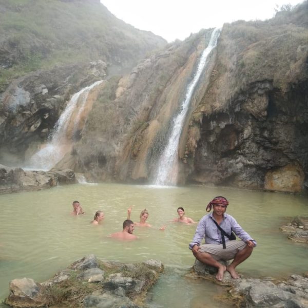 Hot Spring water at Near Sgara Anaka Lake