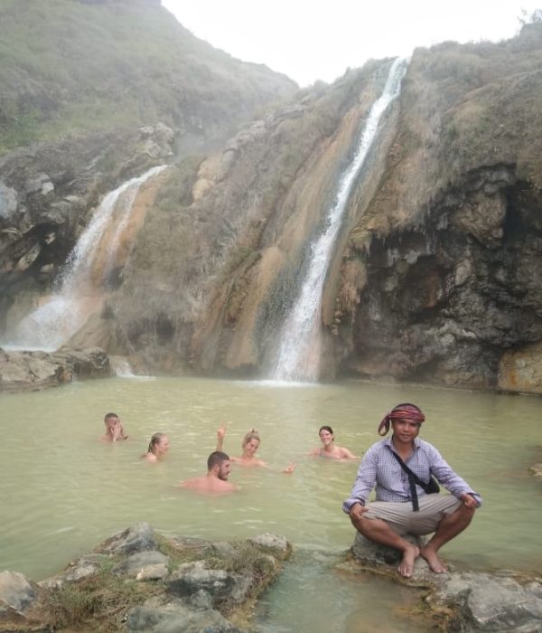 Hot Spring water at Near Sgara Anaka Lake