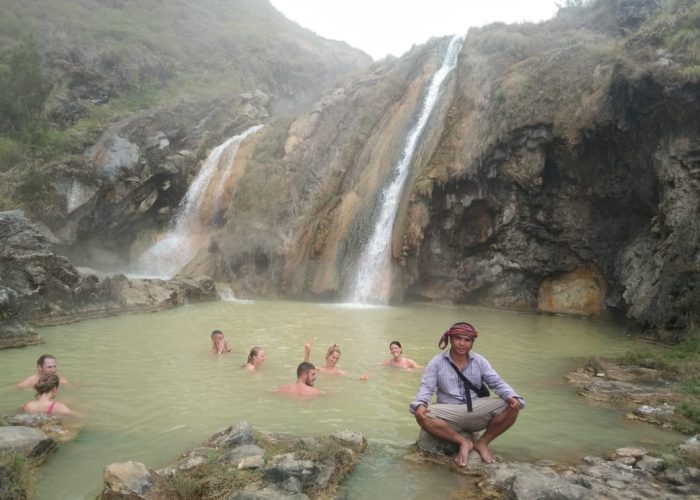 Hot Spring water at Near Sgara Anaka Lake