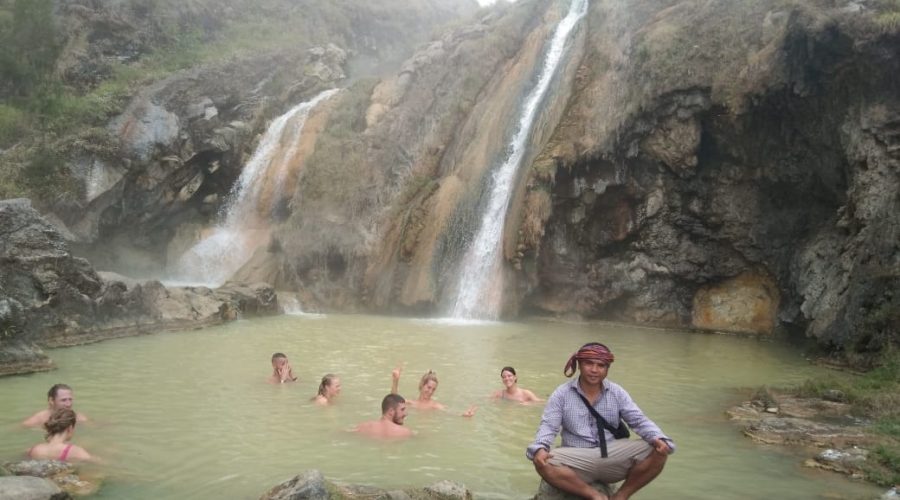Hot Spring water at Near Sgara Anaka Lake